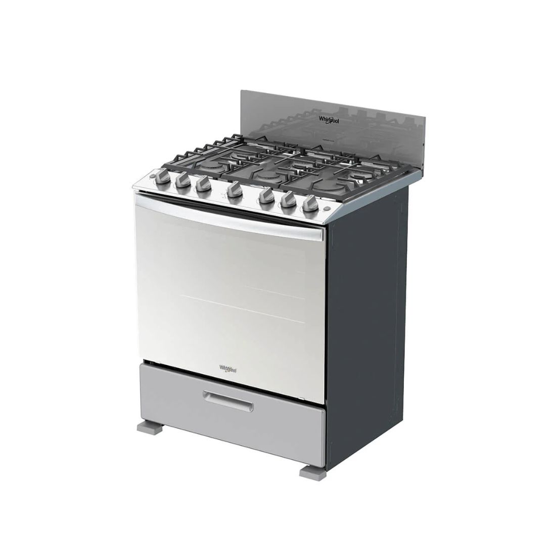 ESTUFA 30 PULGADASWHIRLPOOL LWFR3400D GRIS PARRILLA Y COMAL