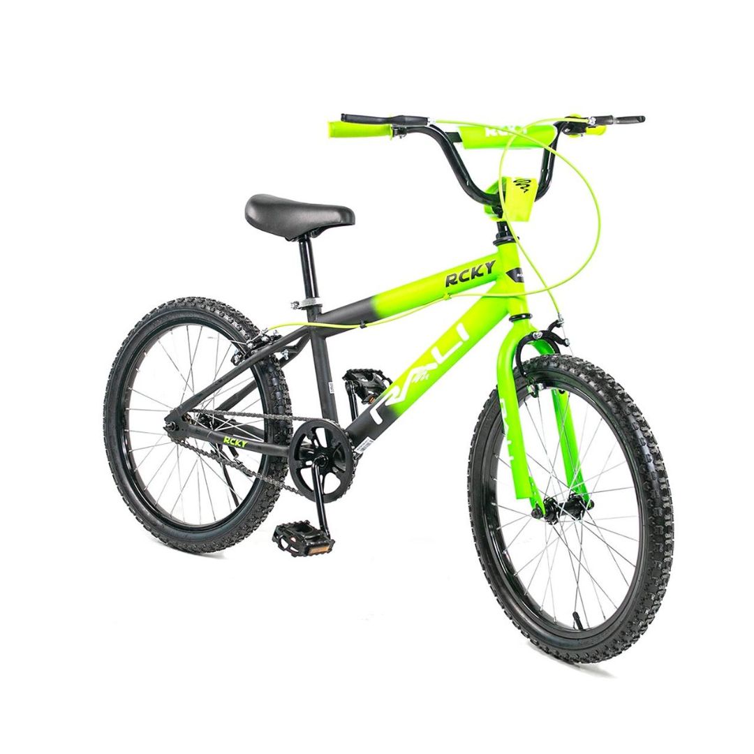 BICICLETA 20 PIES RALI ROCKY NIÑO NEGRO//VERDE