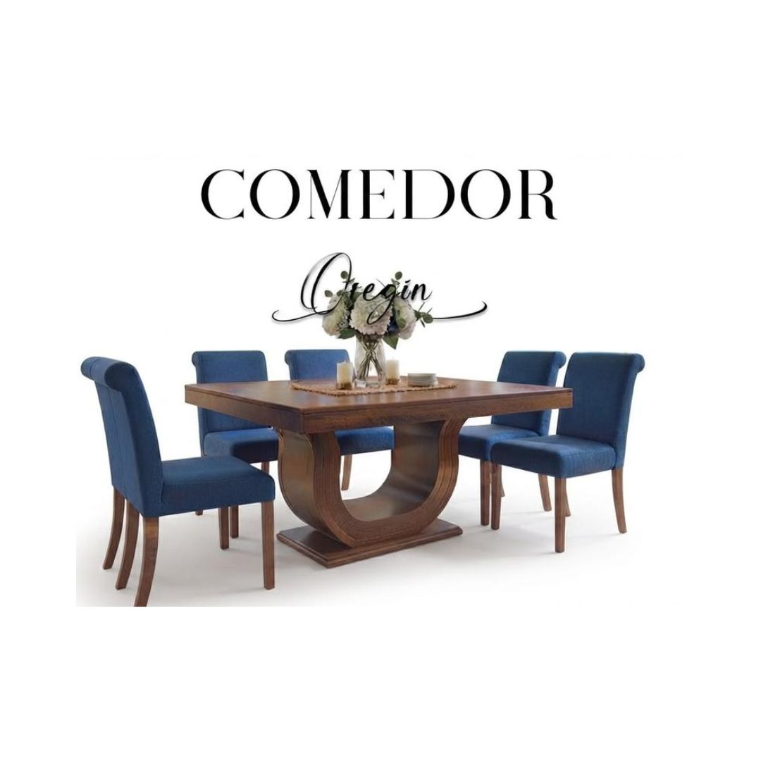 COMEDOR PRIMIUN OREGON 6 SILLAS TERRANOVA