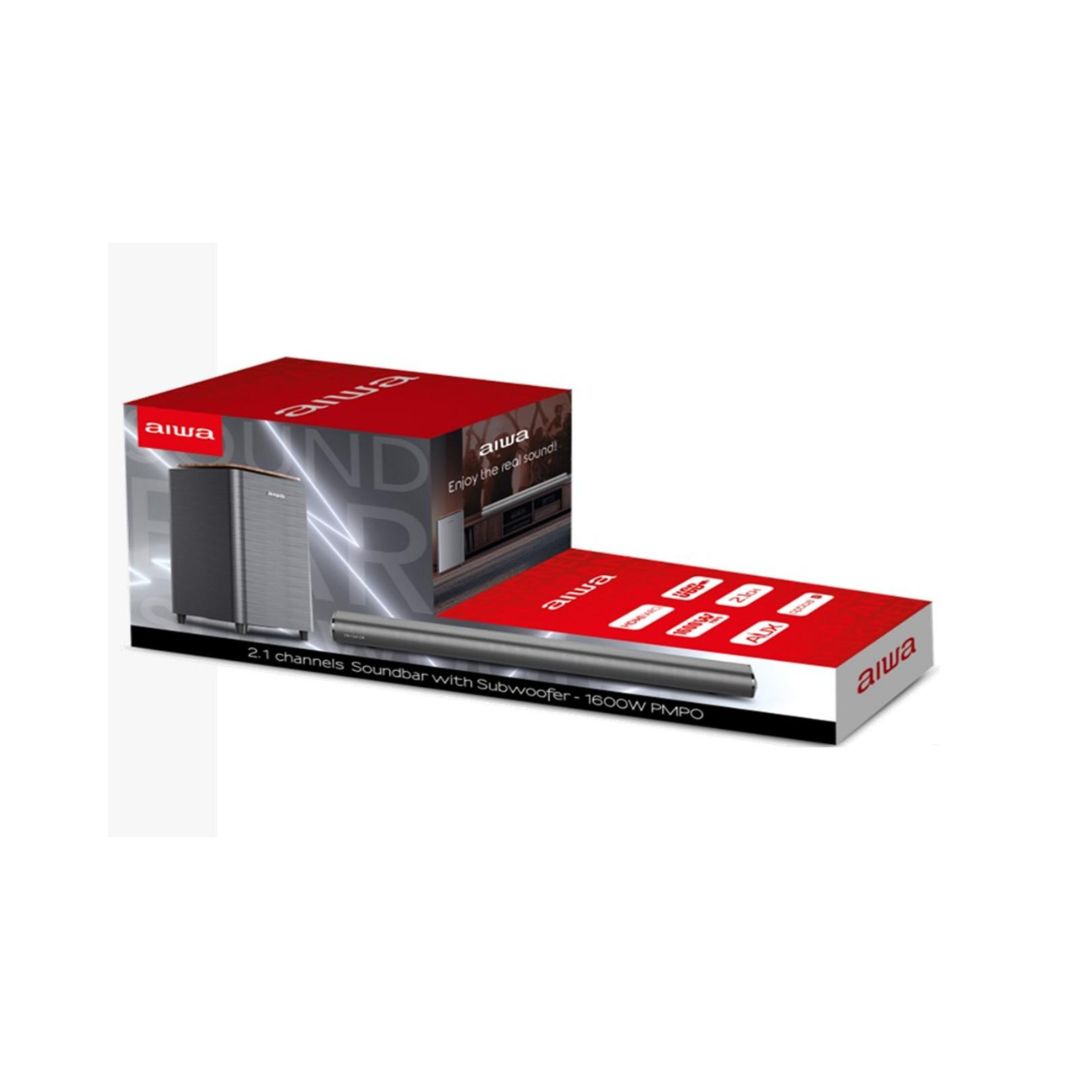 BARRA DE SONIDO AIWA AWSBH23WW160W RMS C/SUBWOOFER INAL