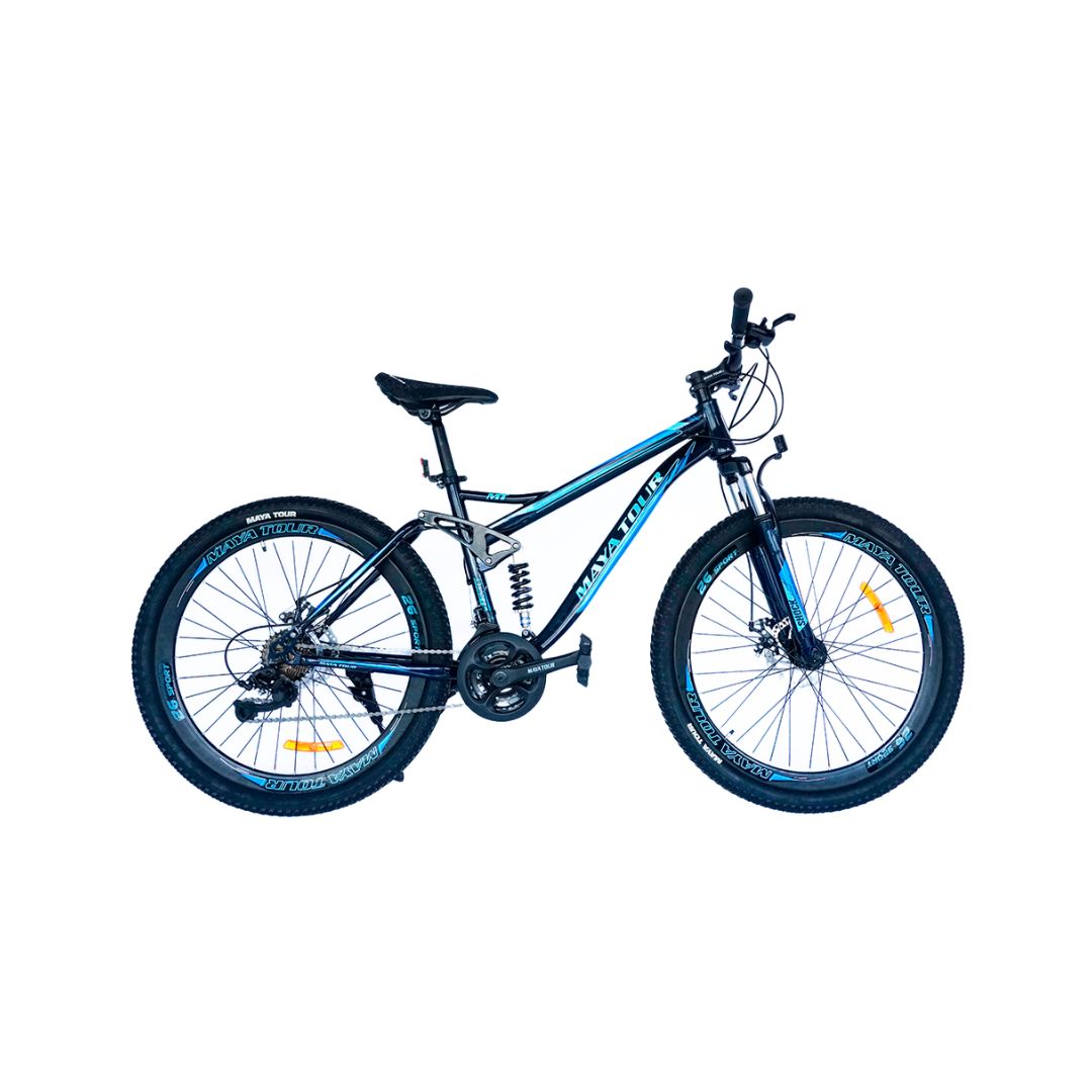 BICICLETA 26 PIES MAYA TOUR BI80026 12VEL DOBLE SUSPENSION