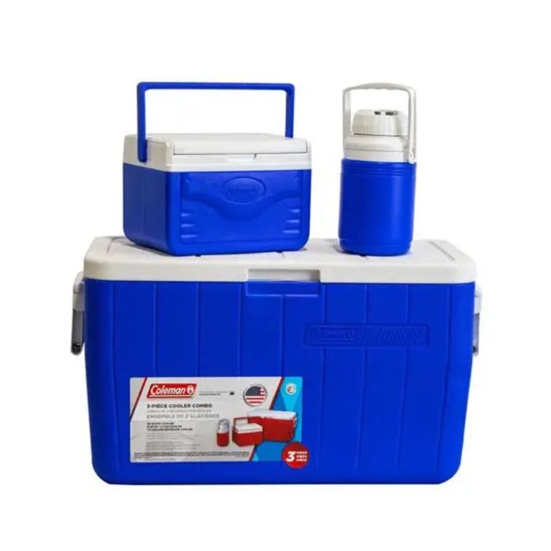 COMBO HIELERA COLEMAN 48QT 3000000023 AZUL