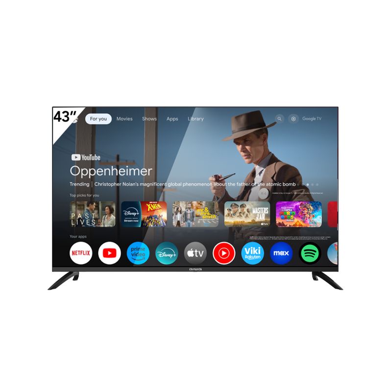 TV 43 PULGADAS AIWA AW43B4Q QLED GOOGLE FHD SMART