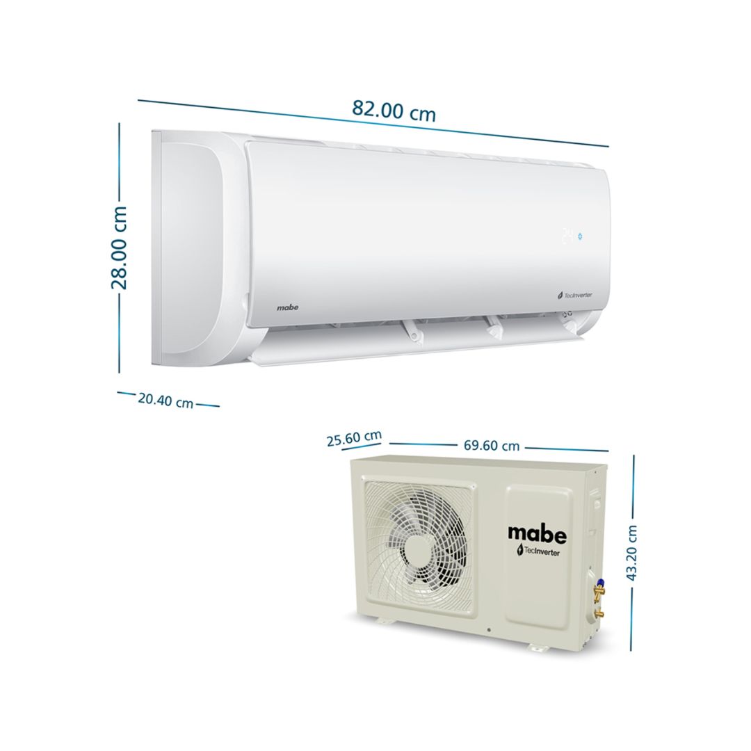 A/C MABE MMI24CDBWCC6M8 24000BTU INVERTER 220 BLANC