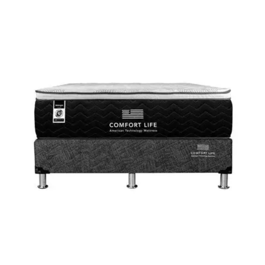 CAMA COMFORT LIFE QUEEN BLACK MIDNIGHT