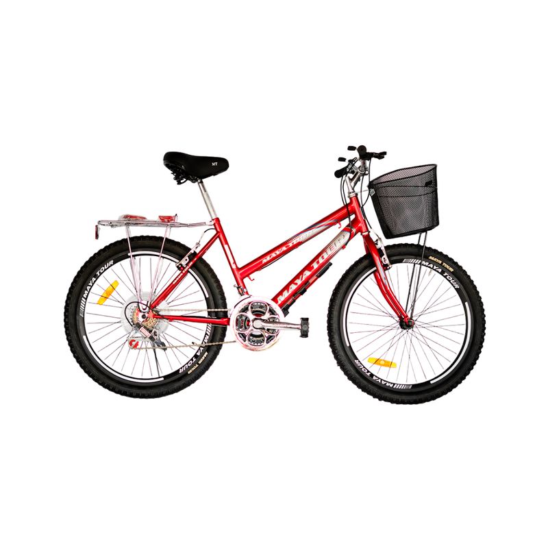 BICICLETA 24 PIES MAYA TOUR BI130 18VEL DAMA EQUIPADA/ MONTAÑESA