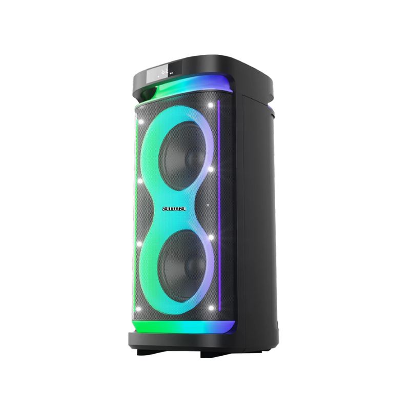 BOCINA AIWA AWPOH5D 80W RMS TORRE C/LUCES LED MULTICOLOR
