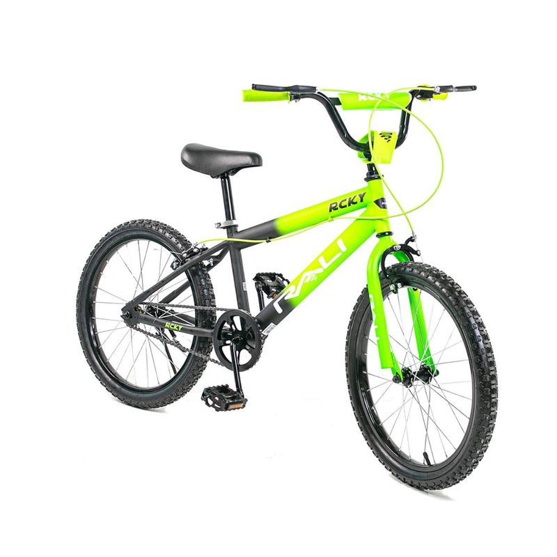 BICICLETA 20 PIES RALI ROCKY NIÑO NEGRO//VERDE