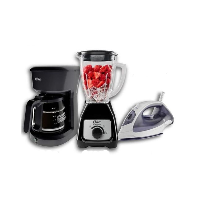 COMBO LICUA-CAFETE-PLANCH OSTER OS-LCP03-23 NEGRO