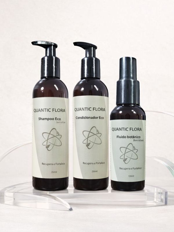 Tesla II Eco Kit Natural Hair Therapy | Daytime Care + Cosmetic Strengthening | Sulfate-Free Vegan System | Sensitive &amp; Fragile Hair