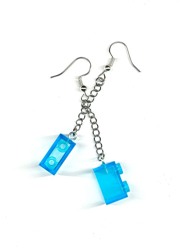 Boucles d’oreilles Briques Bleus