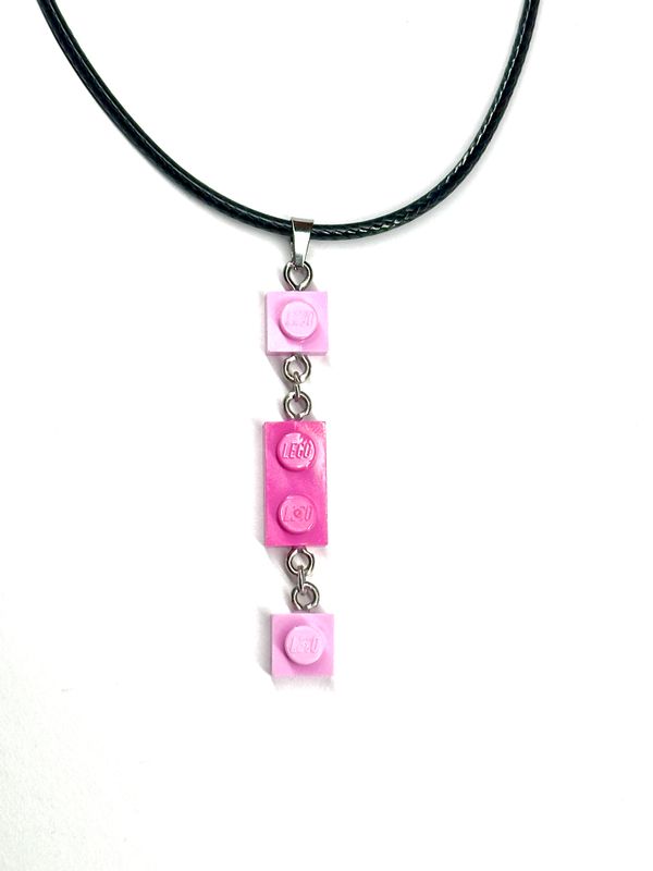Collier pendentif long Rose