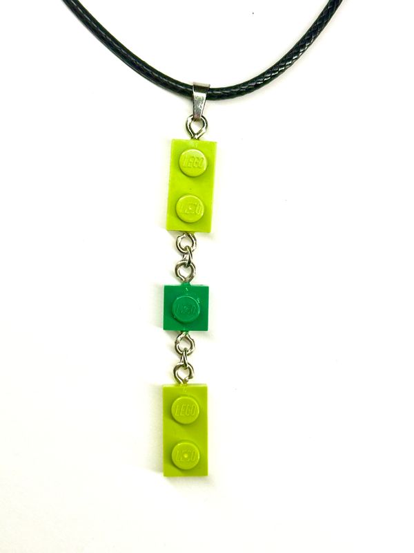 Collier pendentif long Vert
