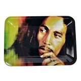 ROLLING TRAY METAL BOB MARLEY FACE