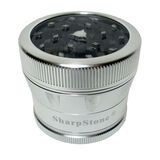 GRINDER SHARPSTONE 4PC CLEAR TOP SILVER 55mm