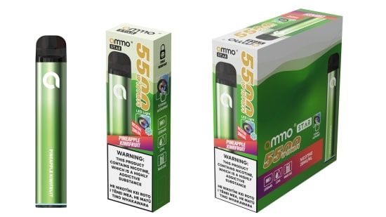AMMO STAR UPTO 5500 PUFF PINEAPPLE KIWIFRUIT