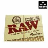 RAW PRE ROLLED CONE TIPS CHLORINE FREE