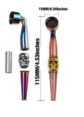TOBACCO SKULL METAL PIPE YSM-005