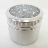 GRINDER SHARPSTONE 4PC CLEAR TOP SILVER 60mm