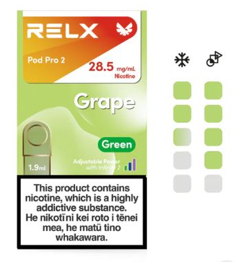 RELX INFINITY 2 - GRAPE (GREEN) POD 28.5MG