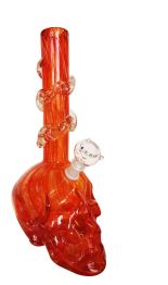 WATERPIPE GLASS SKULL #12106