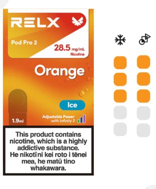 RELX INFINITY 2 - ORANGE (ICE)POD 28.5MG