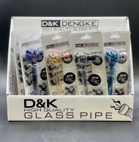 SKULL SHAPE GLASS PIPE #1228