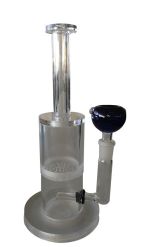 ORGANIC GLASS WATERPIPE WITH ONE HONEYCOMB