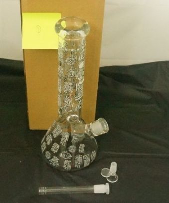 WATERPIPE 35CM QD26791 GLOW IN THE DARK