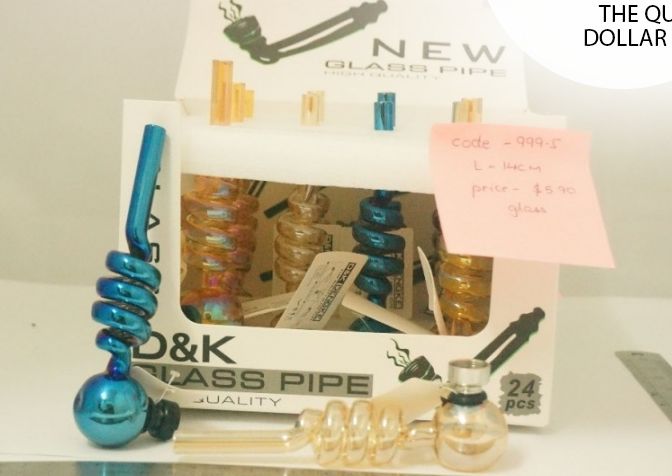 GLASS PIPE SPIRAL 14CM QD26781 METALLIC COLORS