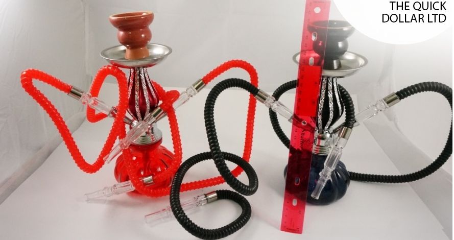 QD22355 HOOKAH SMALL DOUBLE PIPE