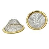 MESH CURVED SS BRASS RIM SINGLE