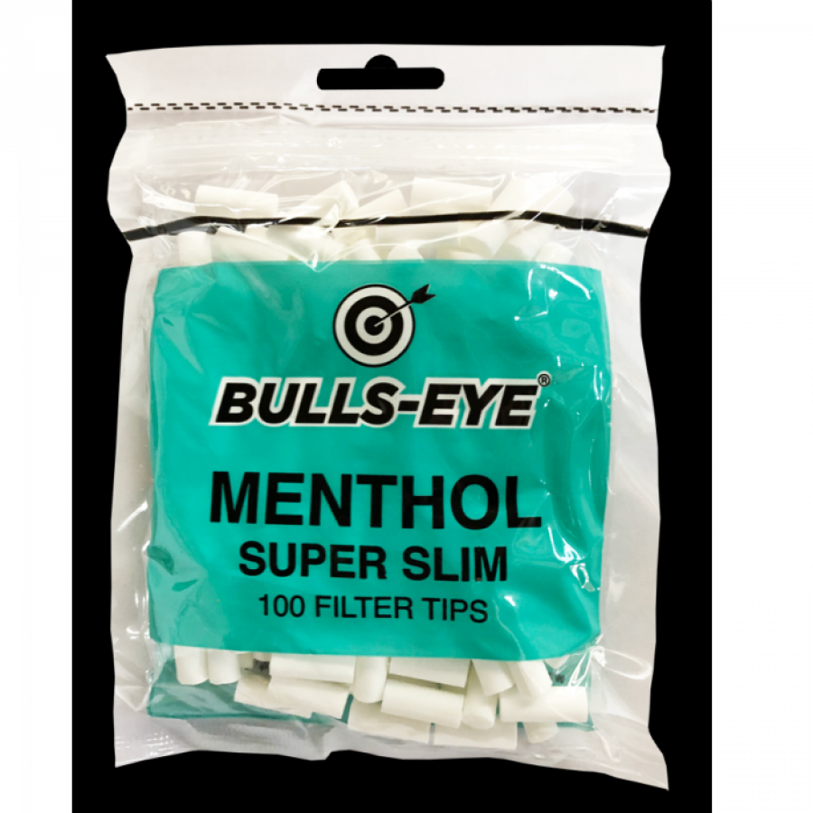 BULLS-EYE MENTHOL SUPER SLIM FILTER TIPS (100PCS)