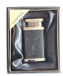 LEATHER COATED BLUE FLAME LIGHTER