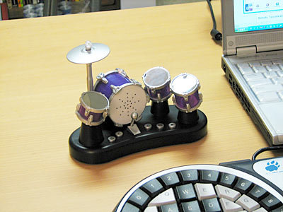 On desk