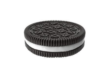 Vanilla Double Stuffed Chocolate Cookie