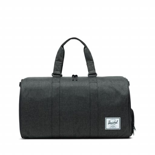 Men's Novel Duffle, Colour: Black Crosshatch