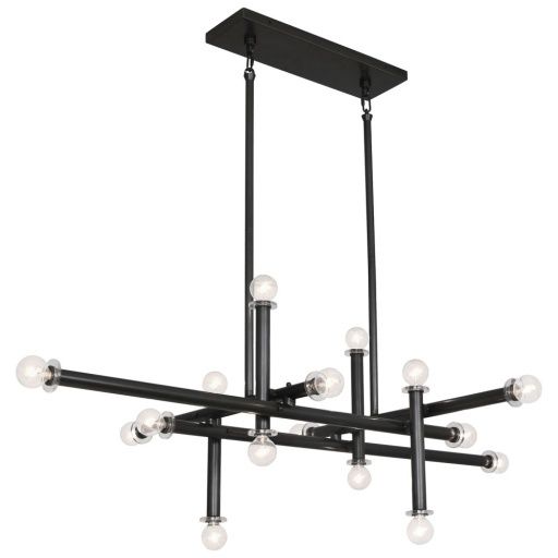 Milano Linear Chandelier, Colour: Bronze