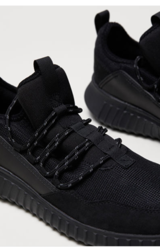 Women's Black Mesh Sneakers