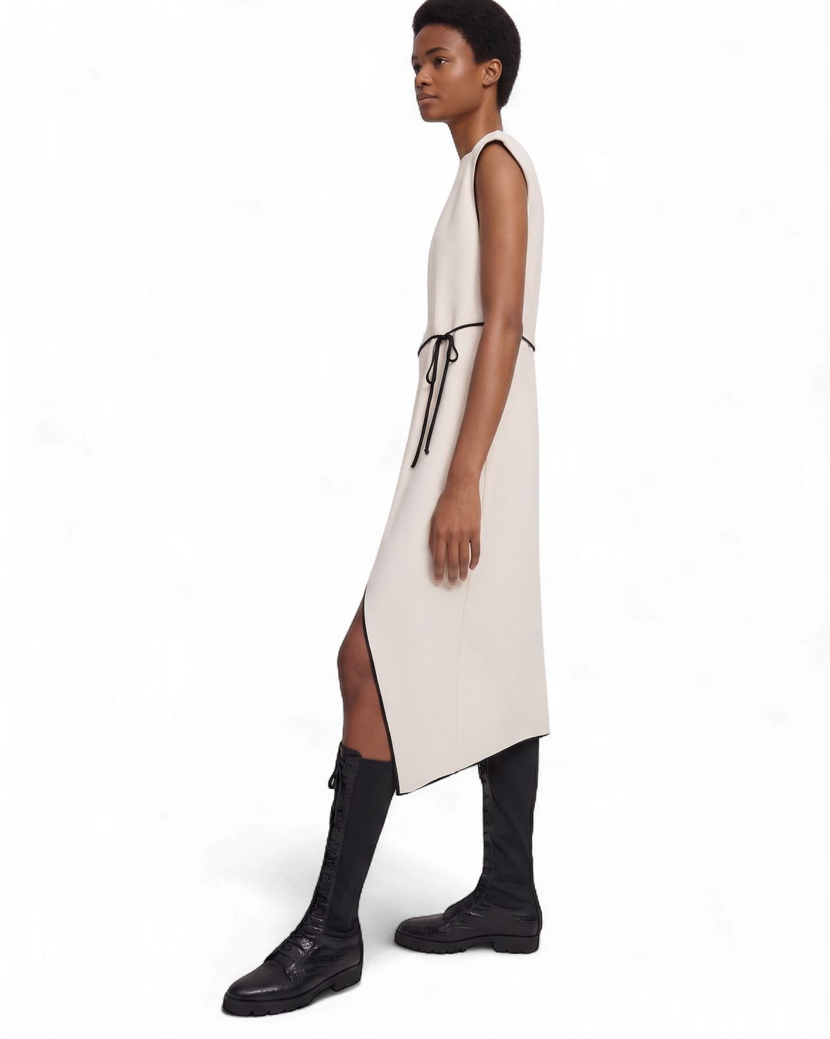 Draped Dress in Crepe
