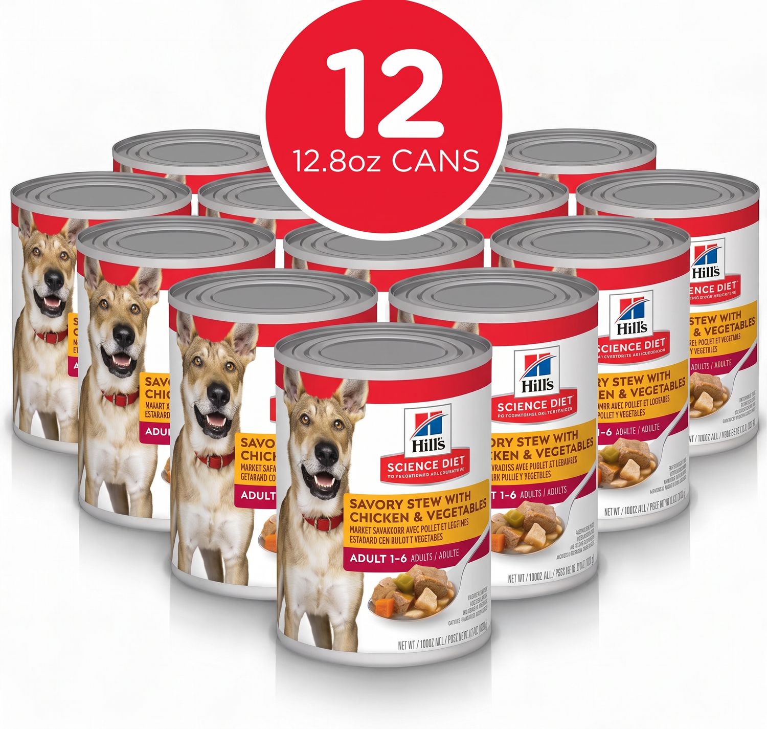 Hills Science Diet Wet Dog Food - Case of 12