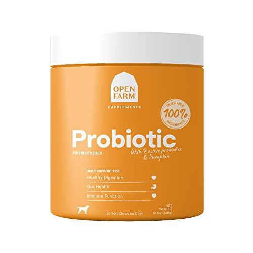 Open Farm Dog Supplement Probiotic Chews - 90-ct