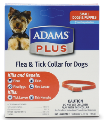 Adams Plus Flea &amp; Tick Collar - Small Dogs and Puppies