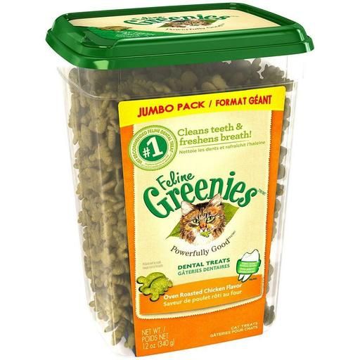 FELINE GREENIES Dental Cat Treats - 12oz