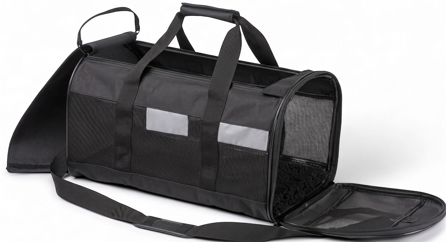 Petmate Soft Sided Kennel Cab Pet Carrier Black