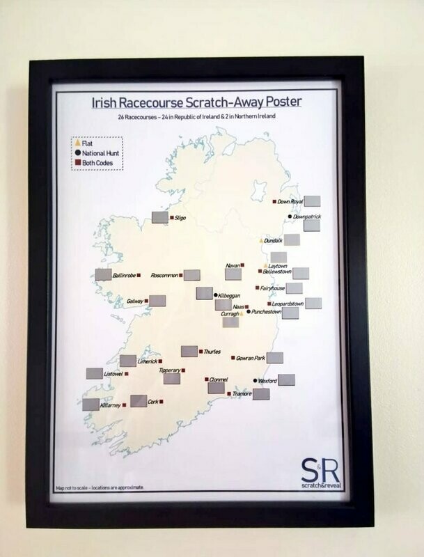 Irish Racecourse Poster  - Black Frame
