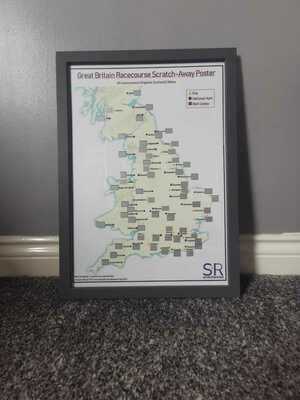 Great Britain Racecourse Poster - Grey Frame