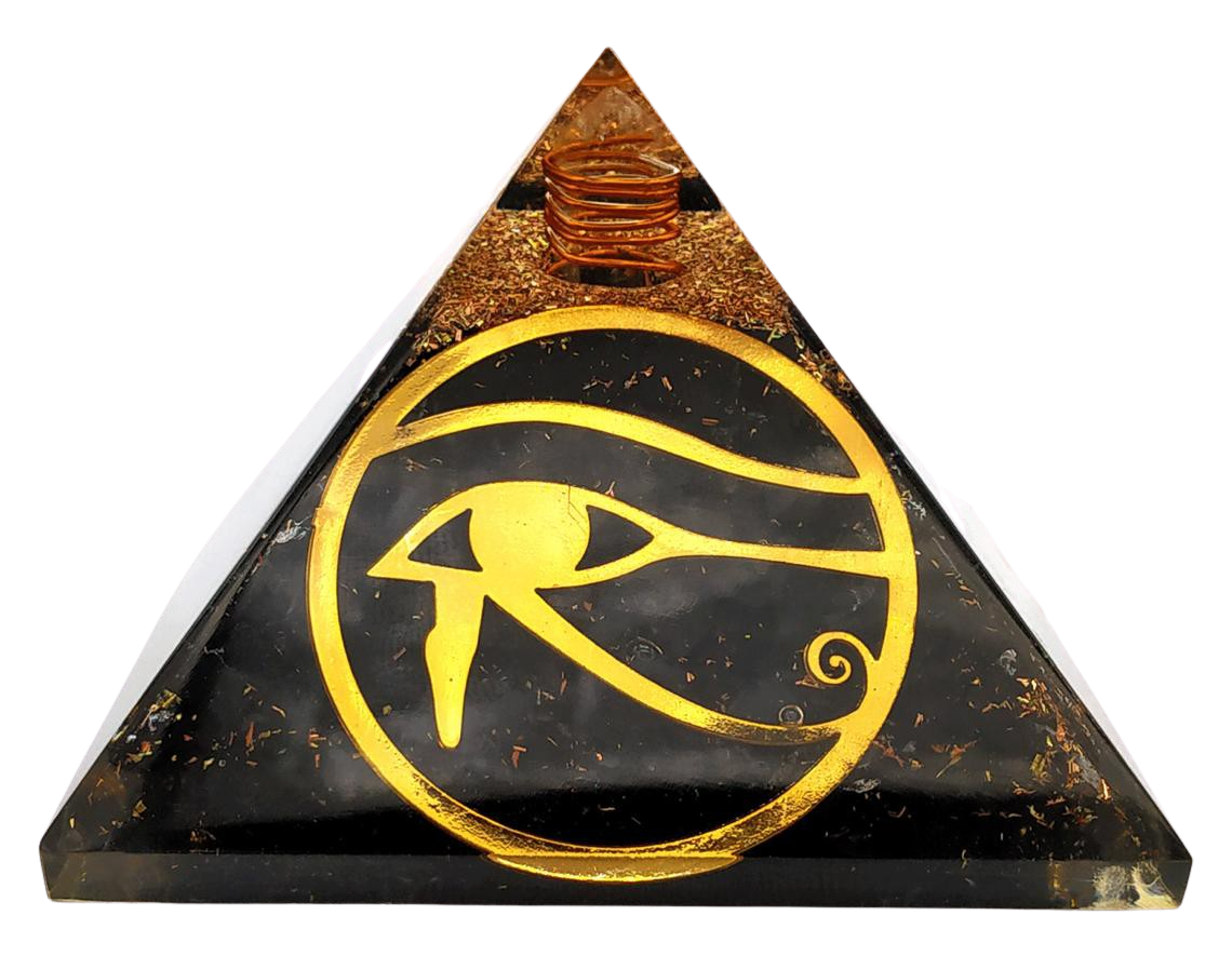 Orgone Pyramid | Eye of Horus | EMF Protection Orgone Pyramid | Meditation