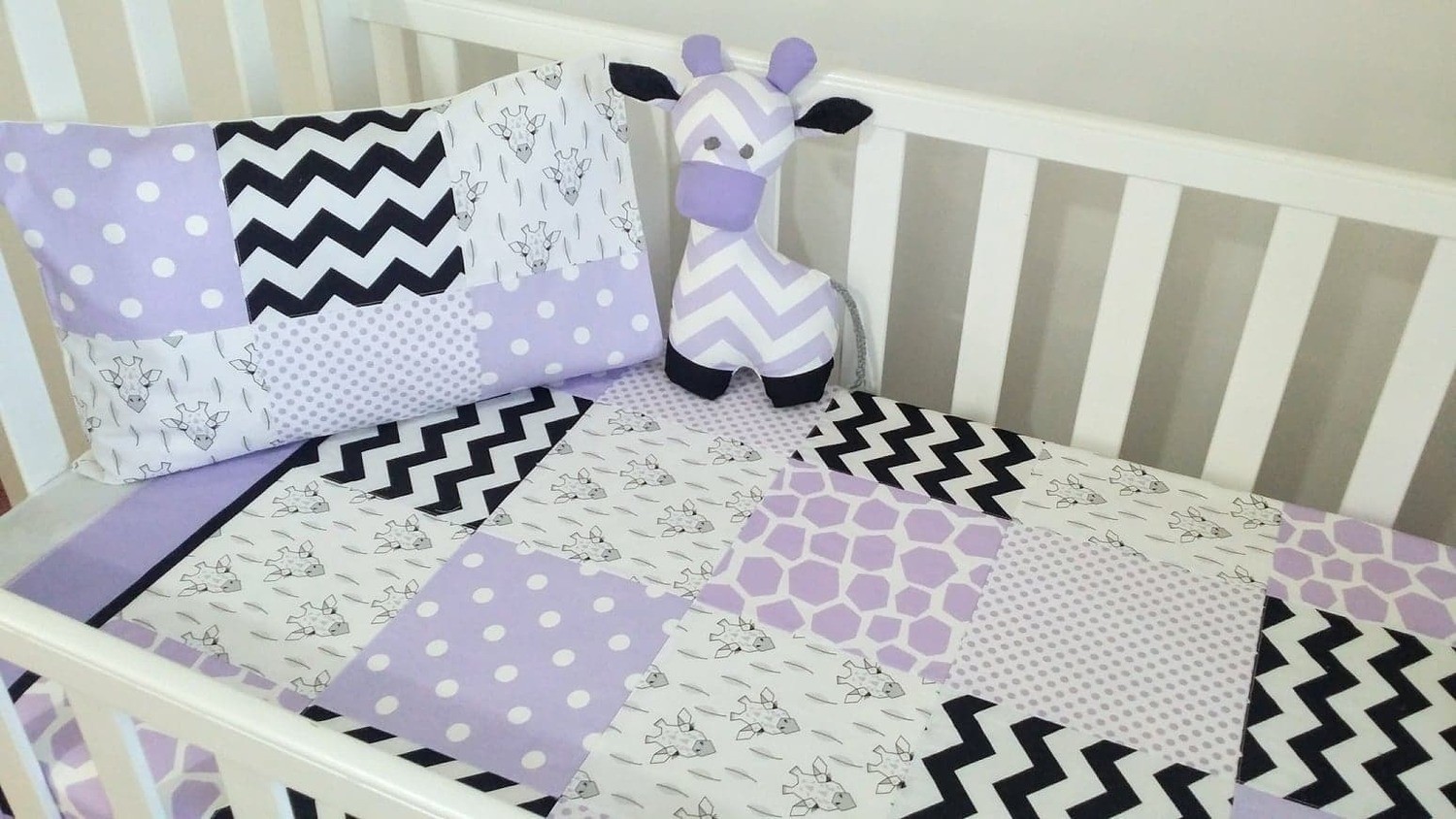 lilac cot bedding