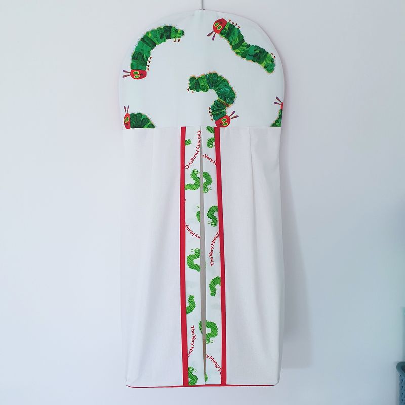 "The Very Hungry Caterpilllar" Nappy Stacker - White/red #1